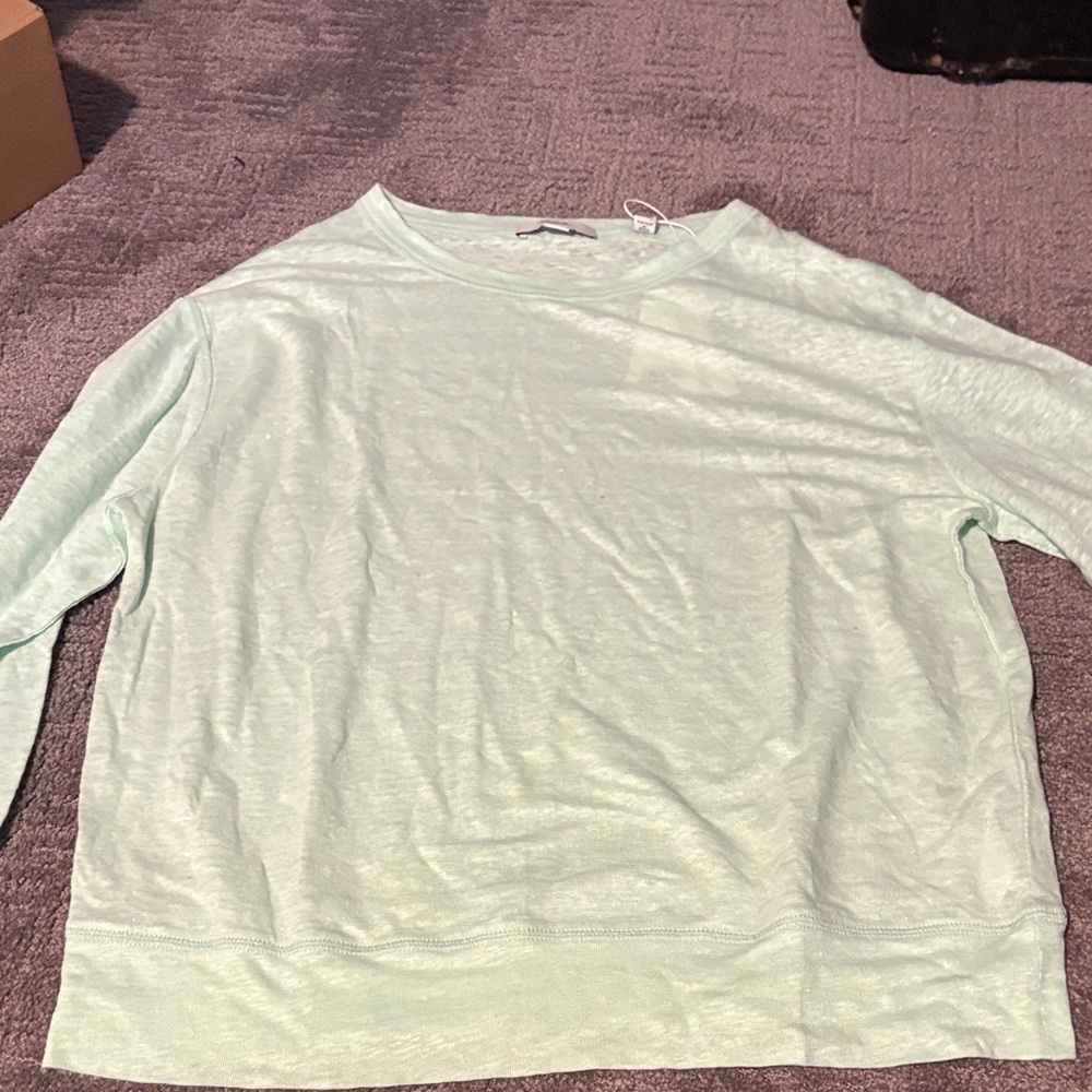 Vince Mint Long Sleeve Top